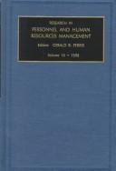 Cover of: Research in Personnel and Human Resources Management | Gerald R. Ferris