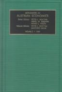 Cover of: Advances in Austrian Economics, Volume 5 by Peter J. Boettke