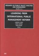 Cover of: Learning from International Public Management Reform  by 