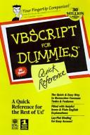 Cover of: Vbscript for Dummies Qucik Reference