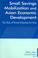 Cover of: Small Savings Mobilization and Asian Economic Development