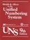 Cover of: Metals & alloys in the unified numbering system.