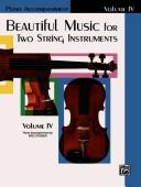 Cover of: Beautiful Music for Two String Instruments, Book 4