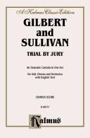 Cover of: Trial by Jury (Kalmus Edition)