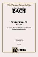 Cover of: Cantata No. 64 - Sehet, Weich Eine Liebe: Kalmus Edition