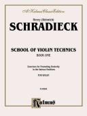 Cover of: School of Violin Technics, Kalmus Edition