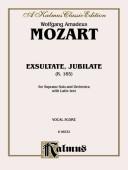 Cover of: Exsultate Jubilate, K. 165 (Motet for Soprano): Kalmus Edition