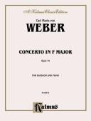Cover of: Bassoon Concerto, Op. 75 (Orch.) by Carl Weber