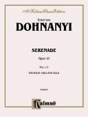 Cover of: Serenade, Op. 10, Kalmus Edition | Ernst DohnГЎnyi