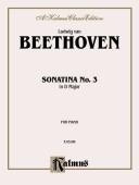 Cover of: Beethoven Sonatina No.3 in D Major for Piano by Ludwig van Beethoven