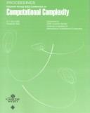 Cover of: 15th Annual IEEE Computational Complexity (CoCo 2000)