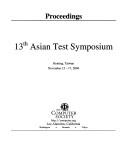 Cover of: 13th Asian Test Symposium: Kenting, Taiwan, November 15-17, 2004: Proceedings