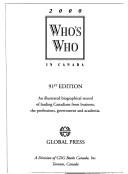 Cover of: WHO'S WHO IN CANADA 2000 (Who's Who in Canada (Registered)) by 91st Ed
