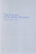 Cover of: The Concept of Academic Freedom (Mellen Studies in Education)
