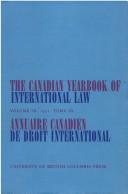 Canadian Yearbook of International Law by BOURNE