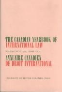 Cover of: The Canadian Yearbook of International Law 1984/Annuaire Canadien De Droit International 1984