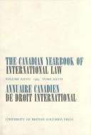 Cover of: The Canadian Yearbook of International Law 1989/Annuaire Canadien De Droit International 1989