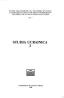 Cover of: Studia Ucrainica 3 by Kis