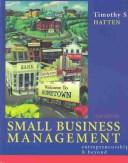 Cover of: Small Business Management 2nd Edition With Goventure Cd