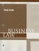 Cover of: Study Guide: Business Law: Principles and Practices