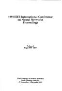 Cover of: 1995 IEEE Intl Conf Neural Ntwk