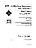 Cover of: 1995 IEEE National Aerospace and Electronics Conference ( N A E C O N '9   5) (Ieee National Aerospace and Electronics Conference//Proceedings)