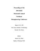 Cover of: Proceedings of the 1993 IEEE Nineteenth Annual Northeast Bioengineering Conference: March 18-19, 1993 New Jersey Institute of Technology Newark, New (Northeast Bioengineering Conference//Proceedings)