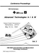 Cover of: Conference Proceedings: Imtc/94 Advanced Technologies in I & M  by 
