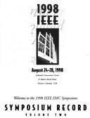 Cover of: 1998 IEEE International Symposium on Electromagnetic Compatibility, Emc