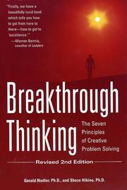 Cover of: Breakthrough Thinking: The Seven Principles of Creative Problem Solving