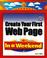 Cover of: Create your first Web page in a weekend