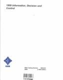 Cover of: 1999 Information, Decision and Control | IEEE