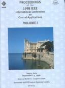 Cover of: Proceedings of the 1998 IEEE International Confernce on Control Applications: September 1-4, 1998