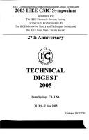 2005 IEEE CSIC Symposium: 27th Anniversary by IEEE Compound Semiconductor Integrated C