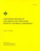 Cover of: Annual Pulp and Paper Industry Technical Conference (Ppic) Proceedings