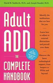 Cover of: Adult ADD by David B. Md Sudderth, Joseph Md Kandel