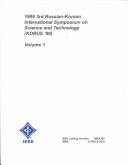 Cover of: Korus '99: Proceedings of the 3rd Russian-Korean International Symposium on Science   and Technology, June 22-25, 1999 at Novosibirst State Tech Univ Russia