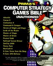 Cover of: Prima's computer strategy games bible by Michael Rymaszewski