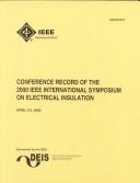 Cover of: International Symposium on Electrical Insulation Proceedings by IEEE Dielectrics & Electrical Insulation