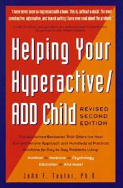 Cover of: Helping your hyperactive/ADD child