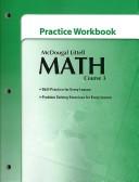 Cover of: Practice Workbook for McDougal Littell Math, Course 3 by McDougal Littell