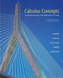 Cover of: Latorre Calculus Concepts Plus Mathspace Cd Plus Student Solutions Manual Thirdedition