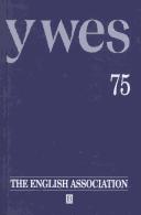 Cover of: The Year's Work in English Studies Volume 75: 1994 (Year's Work in English Studies)