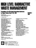 Cover of: High Level Radioactive Waste Management: Proceedings of the Fifth Annual International Conference, Las Vegas, Nevada, May 22-26, 1994