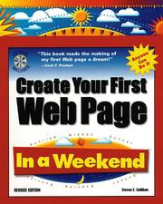 Cover of: Create your first Web page by Steven E. Callihan