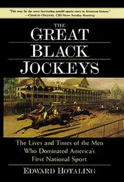 Cover of: Great Black Jockeys by Edward Hotaling