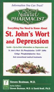 Cover of: Everything you need to know about St. John's wort and depression by Steven Bratman