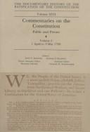 Cover of: Ratification Constitution V17: Commentaries on the Constitution, Volume 5 (Ratification of the Constitution)