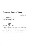 Cover of: Essays on interest rates (National Bureau of Economic Research. General series, no. 88, 93)