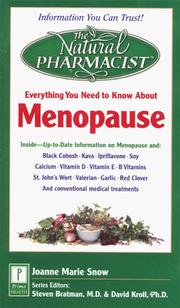 Cover of: The Natural Pharmacist: Your Complete Guide to Menopause